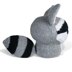Large Knit Amigurumi Raccoon