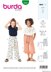 Burda Style Children's Pants with Elastic Waist â€“ Culottes â€“ 7/8 Length 9302 - Paper Pattern, Size 6-11