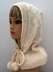 Hooded Scarf, Hooded Hat, Hooded Collar, Elegant Hood with Drawstrings and Pompoms