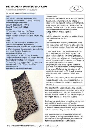 Dr. Moreau summer stocking