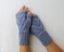 Leaves Fingerless Gloves