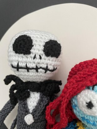 Skeleton and zombie amigurumi