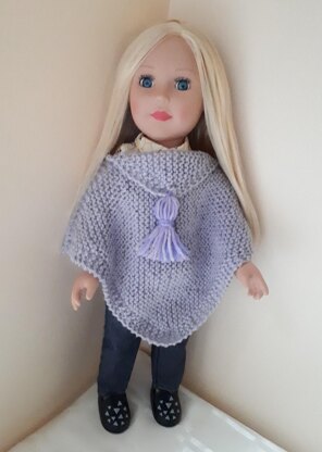 Parma Violet Poncho for Doll