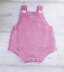 Saskia Romper with moss stitch edge 0-2 yrs