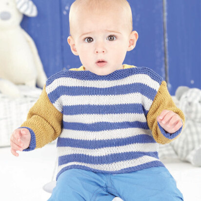 Boy's and Baby's Sweaters in Sirdar Snuggly Baby Bamboo DK - 4521 - Downloadable PDF