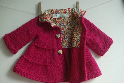 Lined Tiered Coat - Liberty fabric