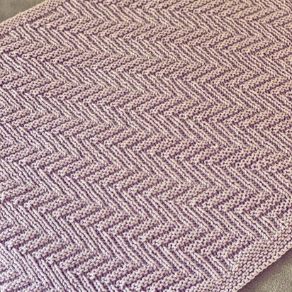 Aran Heartbeat blanket