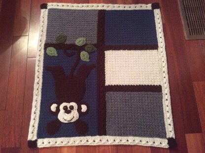 My Lil Monkey Blanket Set