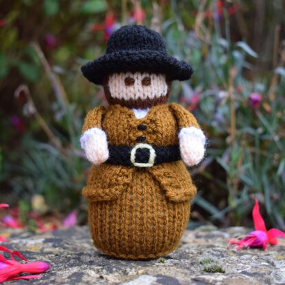 Bonfire Night Guy Fawkes Doll Knitting Pattern - Toy Knitting Pattern