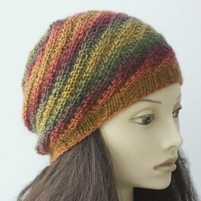 Swirl Rib Knit Hat