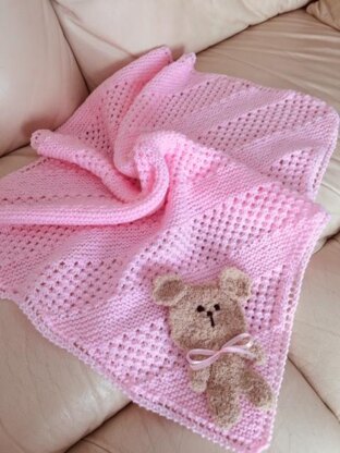 GRACE baby blanket knitting pattern