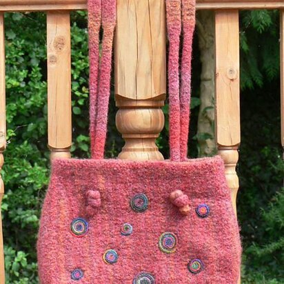 Cabernet felted bag