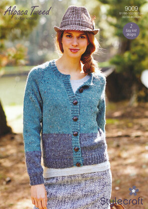 Women's Cardigans in Stylecraft Alpaca Tweed DK - 9009