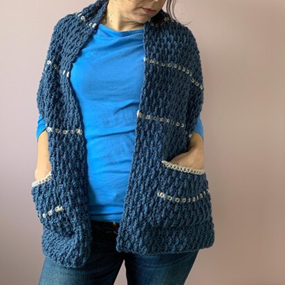 The Bumps Pocket Shawl