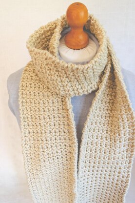 Chunky Knit Slip Stitch Scarf: Knitting pattern