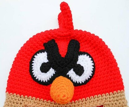 Red Bird Earflap Hat