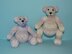 The Button Twin Teddy Bears