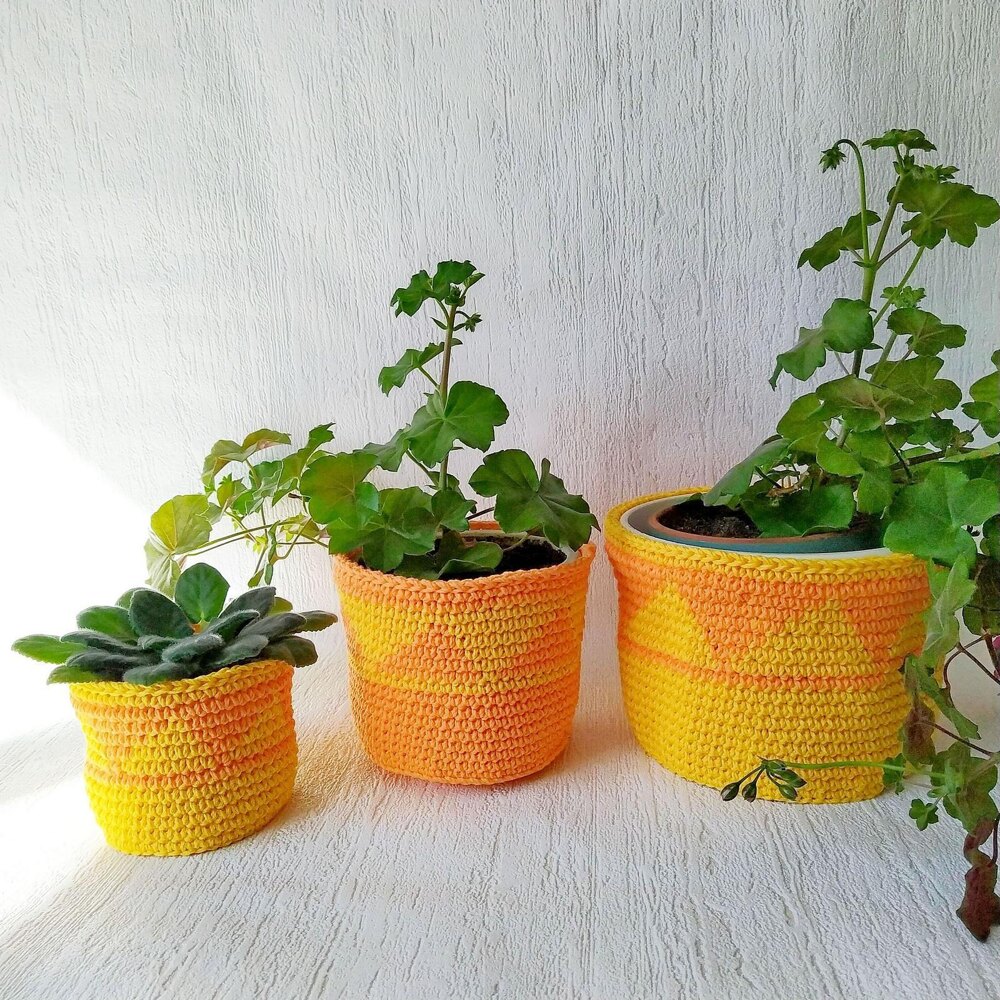 Mosaic Plant Pot Cover