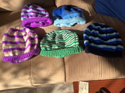 Knitting Pattern: Blueberry Slush Hat - Edie Eckman