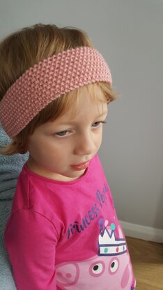 Salmon Pink Flowered Headband