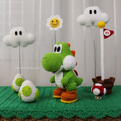 Yoshi – Chibi Amigurumi Crochet Pattern PDF + Bonus Egg Pattern
