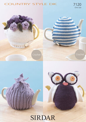 Crochet Tea Cosy in Sirdar Country Style DK - 7120
