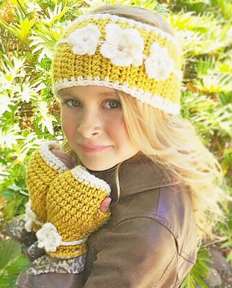 Head Warmer Hand Warmer Raelynn Set