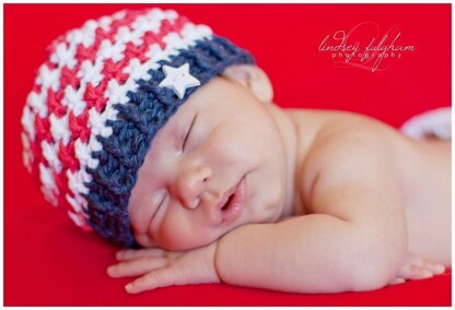 Patriotic "Stars & Stripes" Beanie