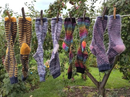 Corkscrew Feet Socks