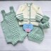 Juniper Baby Romper, Cardigan, Hat & Booties 0-6mths