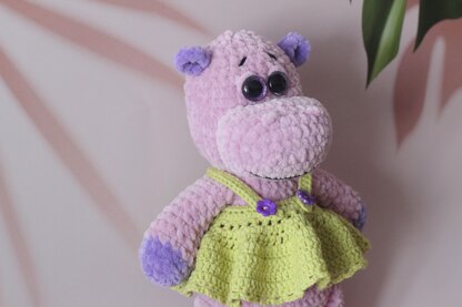 Plush Hippo Crochet Pattern
