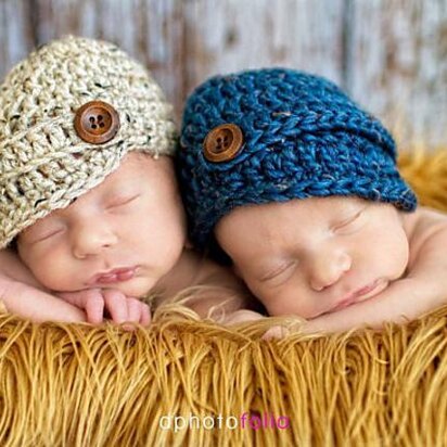 #2 Newborn tweed newsboy hat