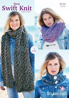 Accessories in Stylecraft New Swift Knit Super Chunky - 9725 - Downloadable PDF