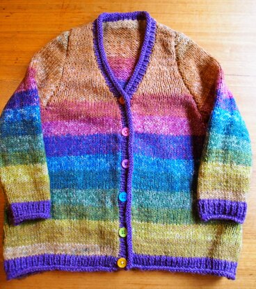 Rainbow Cardigan for Poppy