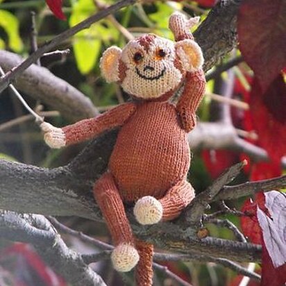 Sunny the Spider Monkey Madmicroknit - knitting pattern