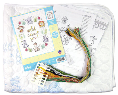 Design Works In The Jungle Quilt Cross Stitch Kit - 34 x 43 Quilt