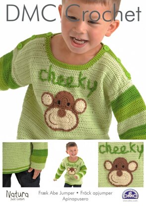 Cheeky Monkey Jumper in DMC Natura Just Cotton - 15209L/2