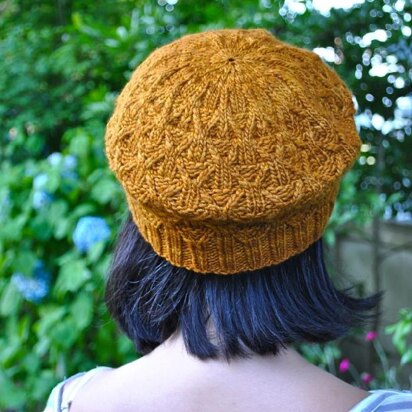 Sunshadow tam and gloves - knitting pattern