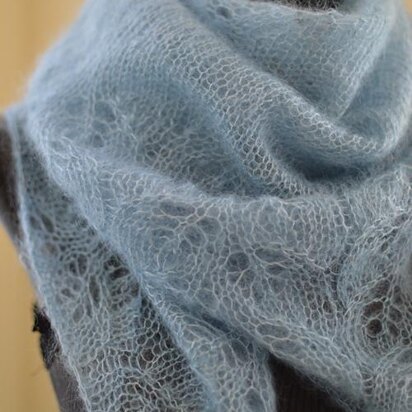 #172 Cloudy Skies Diaphanous Scarf