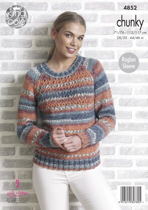 Sweater & Cardigan in King Cole Drifter Chunky - 4852 - Downloadable PDF