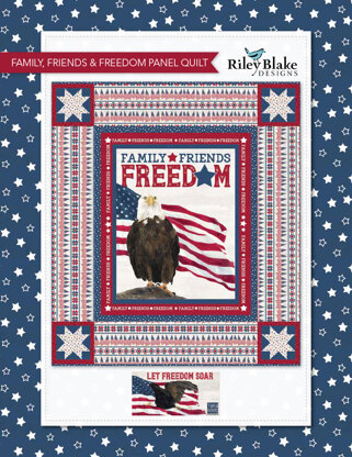 Riley Blake Family, Friends & Freedom Panel Quilt - Downloadable PDF
