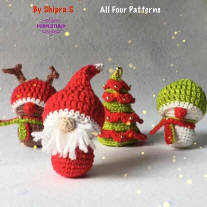 Merry Christmas Bundle - Christmas Decorations, Christmas gifting ideas, Christmas Toys for Kids, Christmas Tree Decorations, Christmas crochet pdf pattern with video tutorials