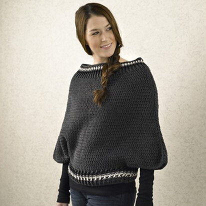 587 Cadiz Pullover - Jumper Crochet Pattern for Women in Valley Yarns Amherst