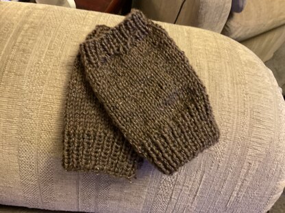 Easy peasy fingerless mitts