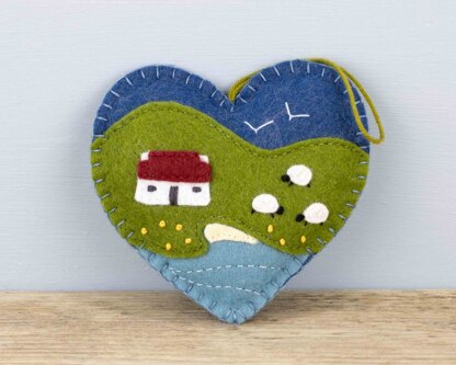 Cottage Heart Felt Ornament