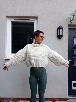 Simple seed stitch sweater