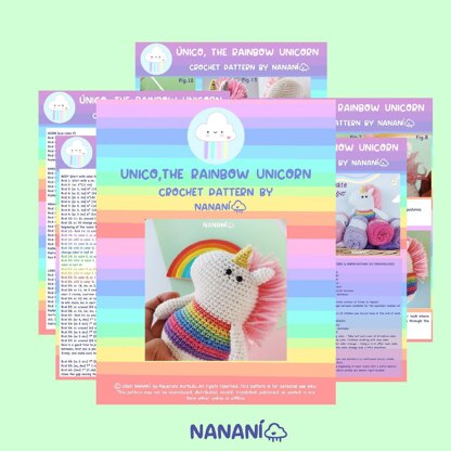 Unico, the Rainbow Unicorn