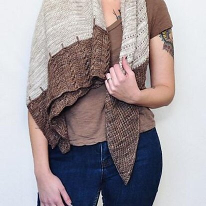 Quills Arrow Shawl - knitting pattern