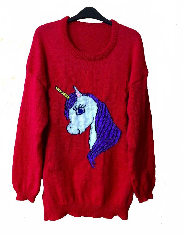 Adult 2024 unicorn sweater