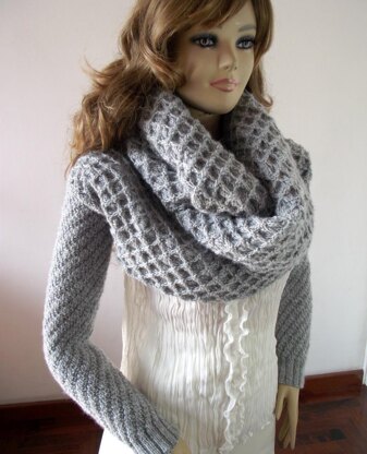 Khloe Hood Scarf with Sleeves